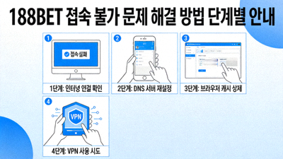 188BET 접속 불가 문제 해결 방법 단계별 안내